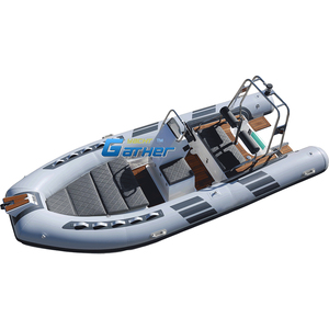 Lanzamiento de nuevo producto en 2021, fabricante de botes de fibra de vidrio RIB480D con tubo de hypalon a la venta - Product Image 1