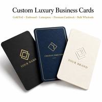 Cartes de visite de luxe personnalisées, dorure à chaud, logo en relief ou en creux, papier épais de qualité supérieure, vente en gros, plusieurs designs