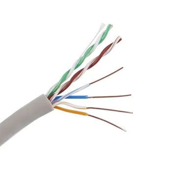 كابل Cat5a Cat 5 داخلي مقاوم للماء 100 متر CCA CU سحب صندوق كابل 1000 قدم UTP Cat5e