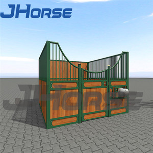 Resistenza ad alta densità libera Design dorato polvere nera rivestimento cavallo mobile stabile per la sicurezza del rifugio equestre - Product Image 3