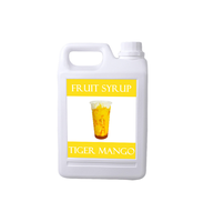 Sirop concentré de jus de fruits saveur mangue King Feng Chuen pour bubble tea et billes de tapioca, bouteille liquide 2,5 kg, durée de conservation 12 mois