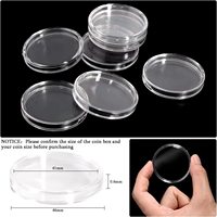 41mm Coin Capsule Clear 1 Oz American Silver Eagle Coin Container Porte-monnaies commémoratifs en plastique avec une boîte de rangement