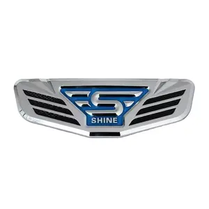Индивидуальная пластиковая рекламная Серебряная Эмблема Логотип Авто 3d Гальваническая наклейка для кузова автомобиля