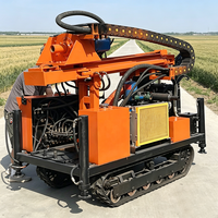 Foreuse hydraulique mobile sur chenilles pour puits d'eau, profondeur de forage 200m-300m, machine de forage de puits sur chenilles