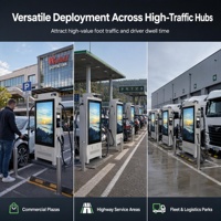 Station de recharge commerciale pour véhicules électriques DC, nouvelle, 60 kW-200 kW, 400 V, 250 A, niveau 3, chargeur rapide OCCP pour la recharge des VE