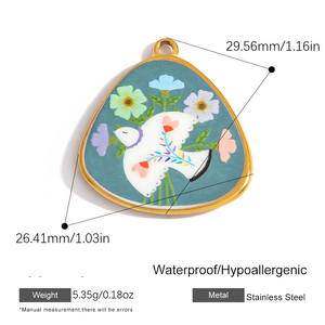 DZ038จี้สเตนเลสสตีลสไตล์วินเทจอุปกรณ์สำหรับการทำเครื่องประดับด้วยตนเองจี้รูปผึ้งชั่วร้ายทำด้วยมือ - Product Image 2