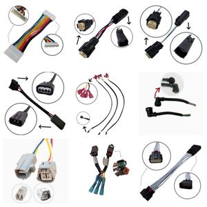 Elektronik 12V 100mm Bakır Özlü Adaptör Otomotiv Kablo Demeti Kauçuk/PBT/PTFE/PVC İzolasyonlu OEM - Product Image 2