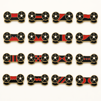 Broche personnalisée industrielle en émail, bobine mécanique double, bobine de film, bobine à coudre, souvenir, vente en gros d'usine, OEM ODM