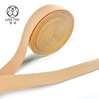 Vente en gros usine – Bande élastique douce antidérapante en nylon sergé pelucheux de 10 mm et 12 mm pour sous-vêtements et bretelles de soutien-gorge