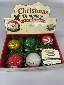 Décoration de Noël, jouet à presser en forme de boulette à rebond lent, jouet anti-stress en forme de pain, jouet souple écologique pour cadeaux d'enfants - Product Image 1