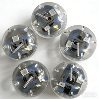 LED de 21 mm de diamètre avec lumières clignotantes rouges et bleues, accessoire d'éclairage pour ballons et jouets, étanche, antichoc et haute luminosité