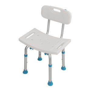 Tabouret de douche en alliage d'aluminium avec dossier, pliable, 38-48 cm, pour personnes âgées - Product Image 3