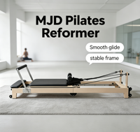Reformer Pilates en Bois Certifié MJD Standard avec Roulements Haute Résistance Intégrés pour Salles de Sport et Espaces de Travail – Amélioration des Tâches