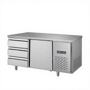 Congélateur-réfrigérateur professionnel à température unique pour <span class=keywords><strong>table</strong></span> de travail, idéal pour les restaurants et les services de restauration, <span class=keywords><strong>avec</strong></span> refroidisseur d'air commercial - Product Image 1