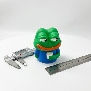 Statuetta Personalizzata in PVC Morbido 3D di <span class=keywords><strong>Pepe</strong></span> Frog, Personaggio Meme da Collezione, Giocattolo da Scrivania OEM, Regalo di Fabbrica - Product Image 6