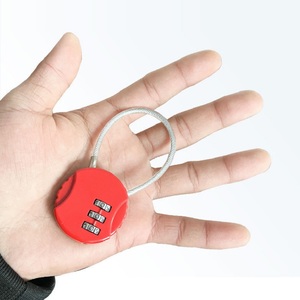Candado de Cable de viaje de 3 dígitos, candado de combinación de alambre de acero <span class=keywords><strong>Circular</strong></span>, duradero, para equipaje de gimnasio, mochila, casco de bicicleta, candado para maletero - Product Image 6