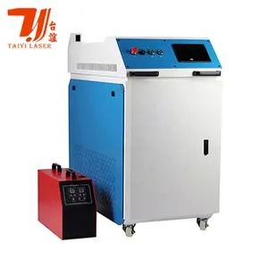 Mesin las Laser serat pegangan tangan Raycus 1000W Laser tukang las