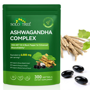 Suplementos de <span class=keywords><strong>Ashwagandha</strong></span> de 300 mg de Marca Privada OEM, Cápsulas Blandas de <span class=keywords><strong>Ashwagandha</strong></span> Herbal Natural <span class=keywords><strong>para</strong></span> el Alivio del Estrés y <span class=keywords><strong>la</strong></span> <span class=keywords><strong>Ansiedad</strong></span> - Product Image 1