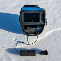 Sonde de détection de poissons CHIRP à ultrasons, transducteur marin pour la pêche sur glace, capteur à double faisceau 300KHz, détection 0,3-50m