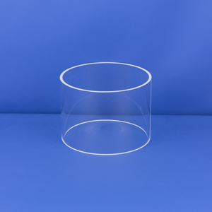 Tubos transparentes do quartzo do silicone fundido vidro resistente ao calor personalizado do tamanho - Product Image 1