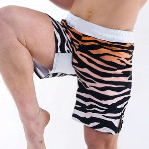 Shorts d'entraînement MMA d'été en gros pour hommes, nouveau style, poches et cordon de serrage, coupe ajustée, 100% polyester, short à vendre - Product Image 6