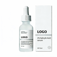 Sérum à 2% d'acide salicylique et de niacinamide - Acide hyaluronique, affinant les pores et exfoliant pour les peaux grasses sujettes à l'acné