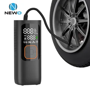 Bomba de aire para coche de 150 Psi, inflador eléctrico portátil, bomba de bicicleta de fácil operación, inflador de aire Digital, 12V, ABS Universal