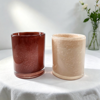 Porte-bougies chauffe-plat en verre soufflé artisanal traditionnel, électroplaqué par pulvérisation, et pots à bougies parfumées vides pour Pâques