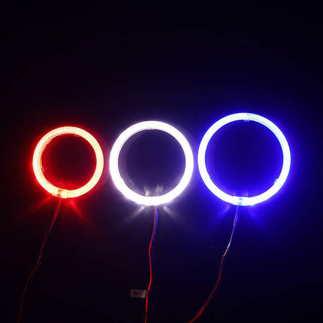 IPHCAR Factory Wholesale LED Light Guide Angel Eyes White Blue Red LED halo Ring for Bi-xenon Projector Lens