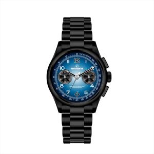 Nouvelle montre chronographe ST1901 2022 à remontage manuel, verre saphir, acier Panda, 40 mm, date bleue, Air Force, aiguilles lumineuses - Product Image 6