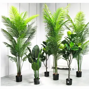 Vente en gros de plantes artificielles de bonsaï au citron arbre fruitier artificiel pour la décoration quantité d'étoiles technologie de mariage à l'aéroport personnalisée