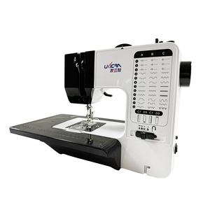 Machine à coudre surjeteuse multifonctionnelle manuelle UFR-738 à lit plat pour vêtements et cuir avec composant moteur central - Product Image 4