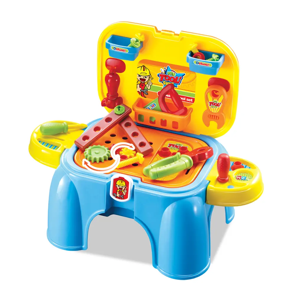 Nuovo set da gioco portatile intelligente per bambini all'ingrosso con accessori giochi di imitazione con sedia portaoggetti retrattile