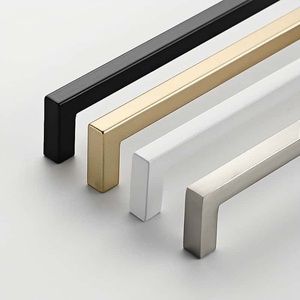 Alüminyum Alaşımlı Döküm Kare Çubuk Çekmeceler - Mutfak Komodin Mobilya Donanımı için Modern Minimalist Kulplar (Dayanıklı) - Product Image 5