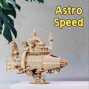 Kit Educativo per Assemblaggio Fai-da-Te in Legno, Modello 3D Nave Pirata, Giocattolo Artigianale per Bambini dai <span class=keywords><strong>2</strong></span> Anni in Su - Product Image 5