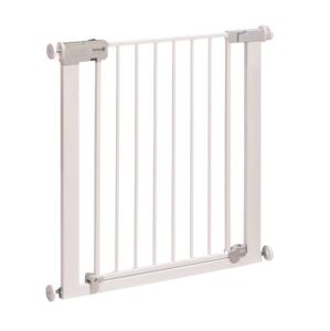 For Securtech Auto Close Wood <b>Gate</b> White 2 Locking Option Home <b>Safety</b> <b>Gates</b> for 6 Months to 2 Years Kids 73-80cm Width - Product Image 1