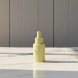 Amber Glass Cylinder <b>Dropper</b> <b>Bottle</b> 15ml Essential Oil & Hair Serum Cosmetic Packaging Customizable - Product Image 3