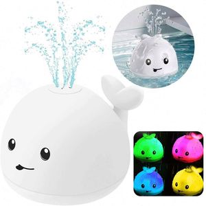 Jouet de bain pour bébé avec lumière LED, pulvérisateur d'eau en forme de baleine pour les tout-petits et les enfants, arroseur à induction pour la baignoire - Product Image 2
