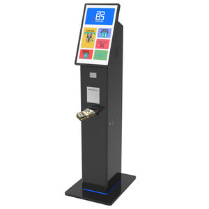 Aeropuerto Hotel Supermercado Selforder Check Pantalla táctil capacitiva 10 puntos SDK Moneda habilitada Tarjeta de intercambio de efectivo Reciclaje de dinero - Product Image 1
