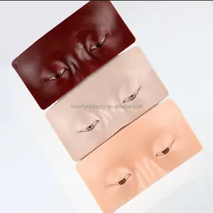 3 colors Professional silicon 3D Face Practice Skin For Permanent Makeup Tattoo