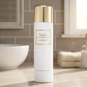 Spray Facial Vegano Golden Cell Repair Mist, Líquido Antienvejecimiento e Iluminador, 120 ml, para Piel Grasa y Sensible, Suministro OEM FCFJ010201 - Product Image 2