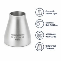 Reducer Eksentrik Industri Baja Karbon Las Sambung (Butt Weld) untuk Sistem Air HD Tahan Api, Beralur SCH40 ASME B16.9 ASTM A234 WPB