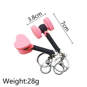 Fans <strong>Lightstick</strong> Keychain, K-pop Girl Group Concert Heart Hammer Bag Charm - Product Image 2