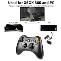 Manette de jeu sans fil 2,4 G à prix d'usine pour Xbox 360 et PC, contrôleur sans fil 2,4 G avec moteur de vibration, manette de jeu sans fil