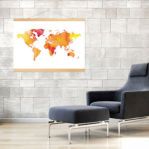 Parchemin à suspendre en <span class=keywords><strong>bois</strong></span> massif Design mondial écologique bureau <span class=keywords><strong>maison</strong></span> salon fond mur décoratif peinture à suspendre - Product Image 1