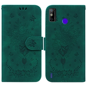 Funda con tapa para Tecno Spark GO 2020 Spark 6, billetera de mariposa rosa - Product Image 4