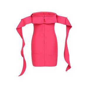 Elegante Vestido de Lujo Maxi Vestido con Dobladillo Plisado Diseño Color Sólido Cuello Redondo Manga Larga Slim Fit Estilo Casual Vestido - Product Image 3