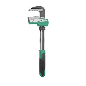 Llave de tubo tipo F de 30 mm con mordaza ajustable, dentada, de acero al cromo vanadio, manual, para uso en fontanería y bricolaje. - Product Image 1