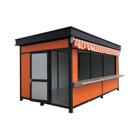 Kiosque mobile en métal MCG de 10 pieds, bar et café, modulaire, mobile, détachable, magasin de proximité extérieur, bureau à vendre