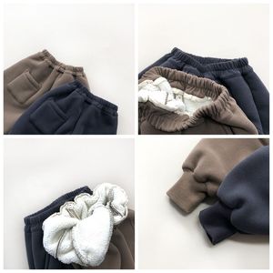 Pantalon long décontracté pour garçon et bébé de haute qualité, en laine épaisse et chaude, pour la marche et le <span class=keywords><strong>jogging</strong></span> pour enfants - Product Image 2